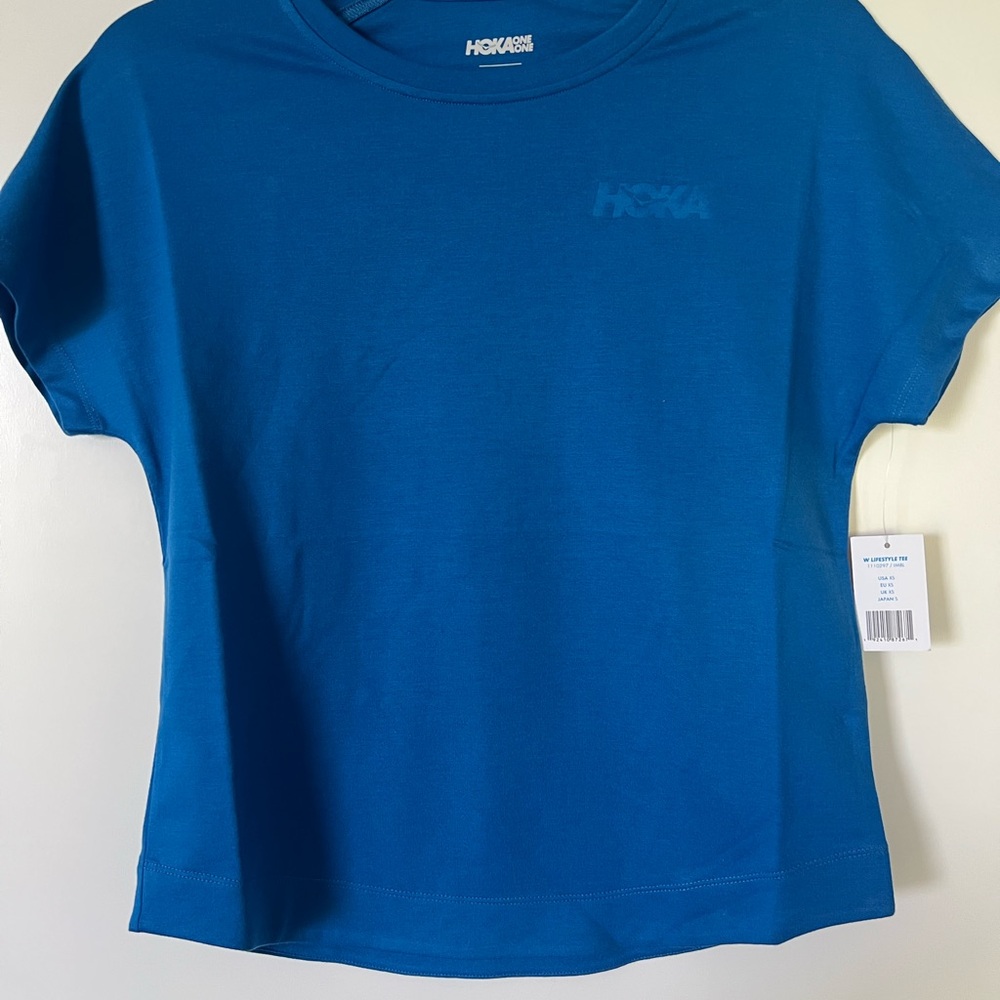 Hoka One One Blue Short Sleeve Tee Casual